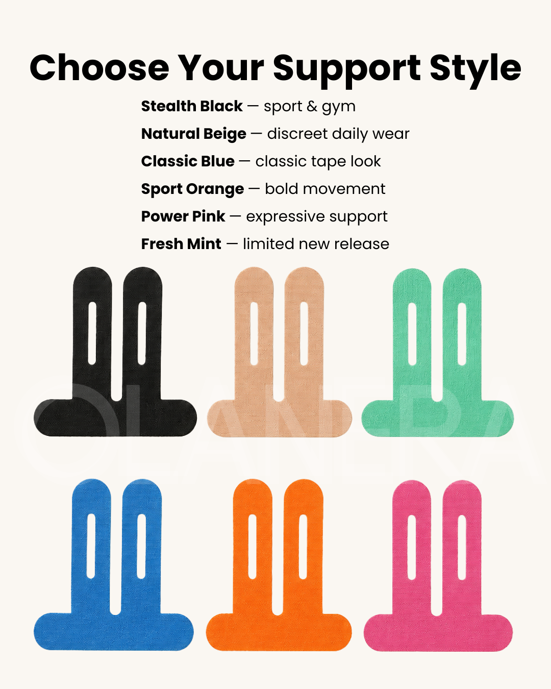 FlexKnee™ Pre-Cut Knee Support Tape